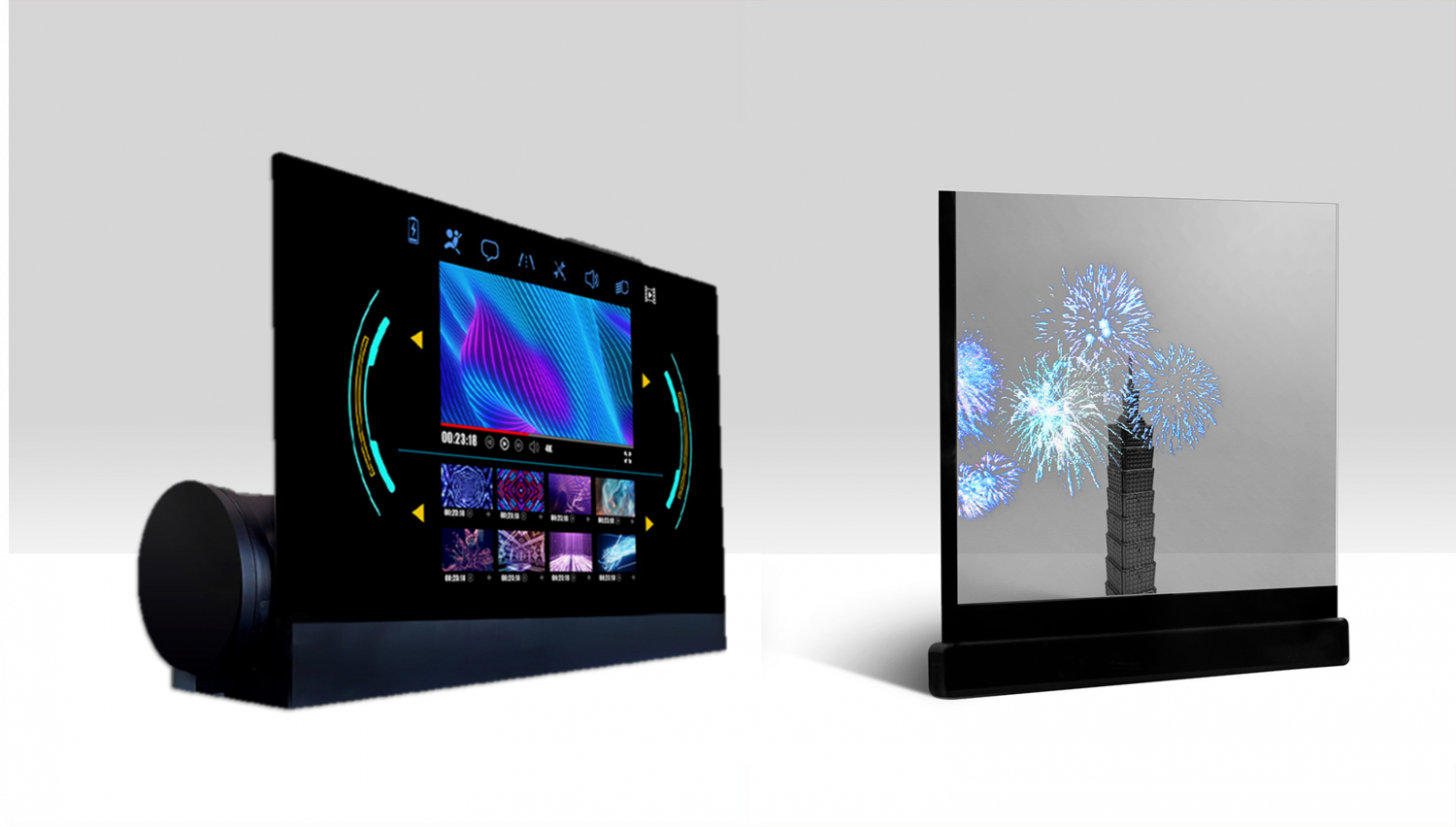 可卷式、折迭性、高透明